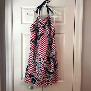 Vineyard Vines nautical halter dress